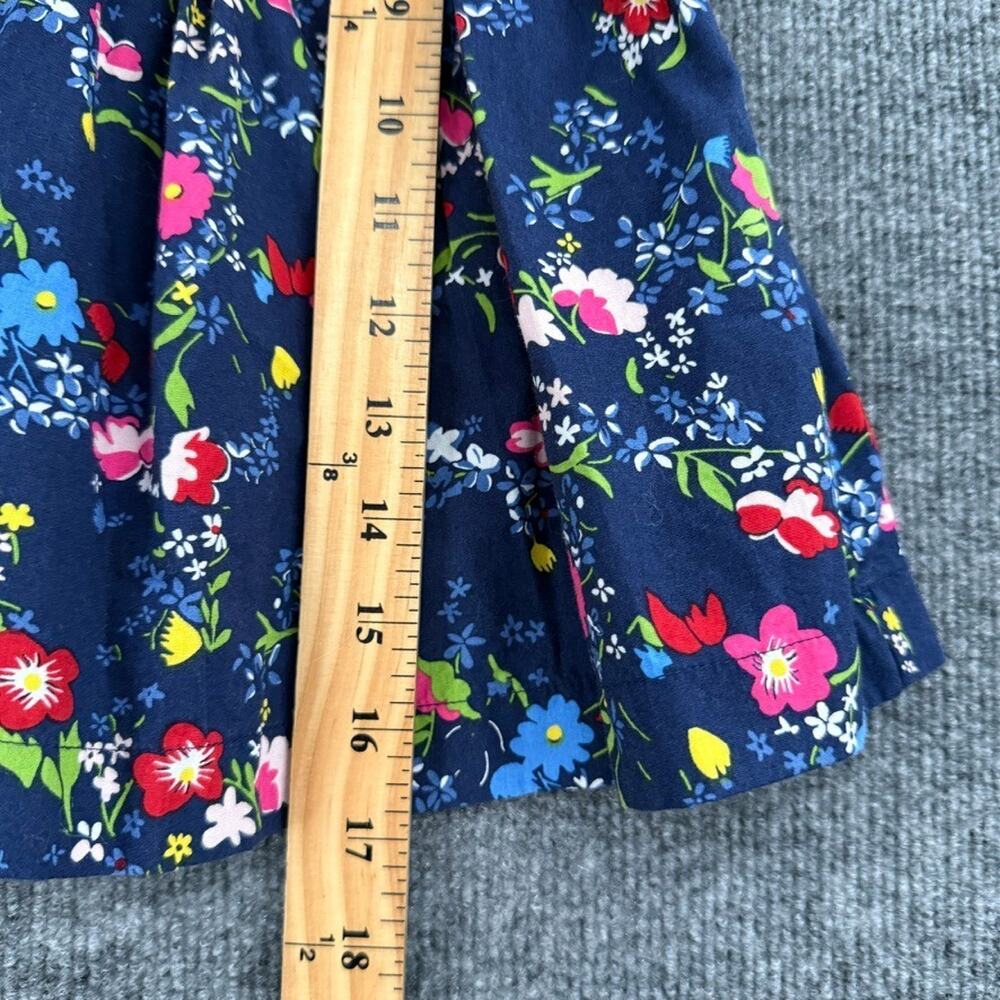 Old Navy Baby Toddler Girls Floral Shirt Dress Size 18-24 Months Navy Cotton - Picture 5 of 7
